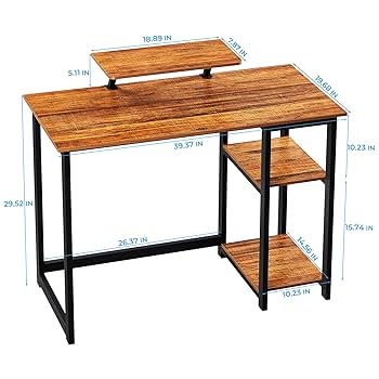 Amazon.com: GreenForest Computer Desk with Monitor Stand,39